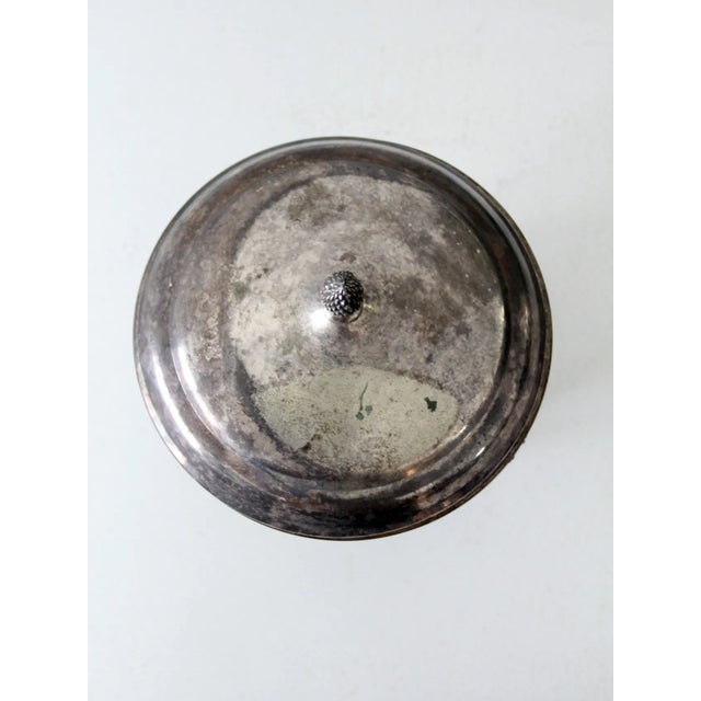 Antique Silver Plate Chafing Dish For Sale - Image 6 of 11