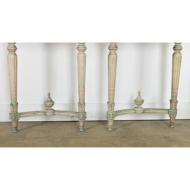 French Pair of Early 20th Century Louis XVI Style Corner Tables For Sale - Image 15 of 15