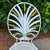 White Vintage Mid Century Hollywood Regency Style Wheat Sheaf-Back Outdoor Chairs, Attributed to S. Salvatore - A Pair For Sale - Image 8 of 9