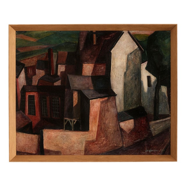 Lutz Voigtmann, House Ensemble, 1960s, Oil Painting For Sale