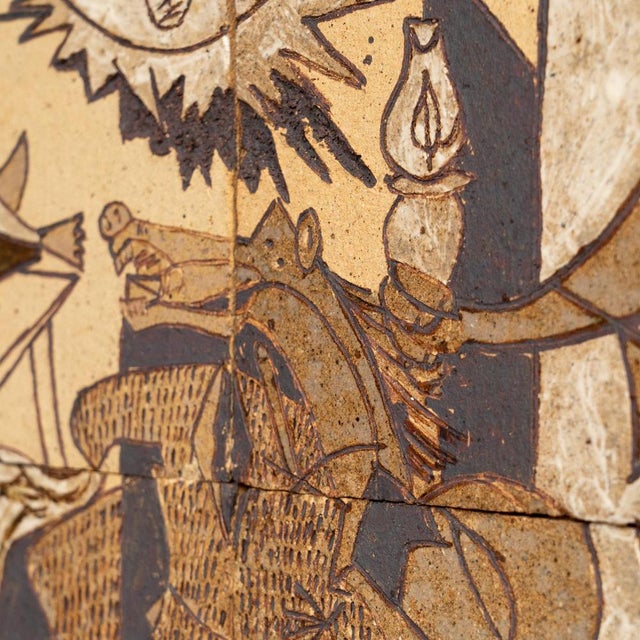Gold Tribute to Picasso's Guernica, 1960s, Ceramic For Sale - Image 8 of 18