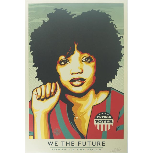 Shepard Fairey, We the future (Power to the polls), Lithograph For Sale - Image 7 of 7