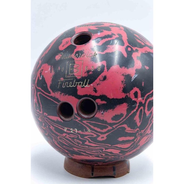 Vintage Brunswick Fireball Bowling Ball in Polyester, Italy, 1960s For Sale - Image 3 of 7