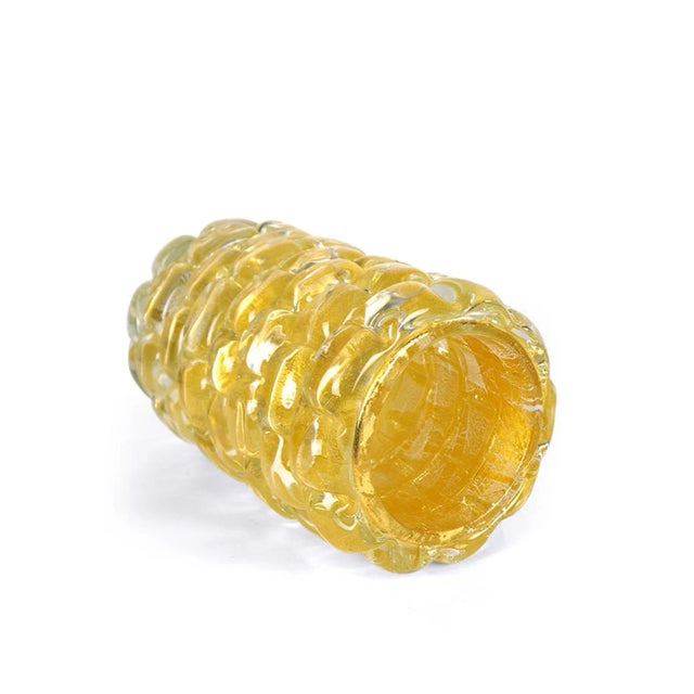 Gold Gold Leaf 24kt Glass Vase the Wall by Made Murano Glass, 2021 For Sale - Image 8 of 9