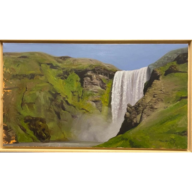 2000 - 2009 Luisa Albert, Iceland, Dettifoss Waterfall, Oil, 2006 For Sale - Image 5 of 5
