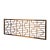 Chinese Chinese Distressed Vintage Brown Geometric Rectangular Panel Screen For Sale - Image 3 of 7
