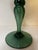 Rare 1930s–1940s Empoli Verde Italian Hand-Blown Glass Pedestal Ewer For Sale - Image 10 of 12