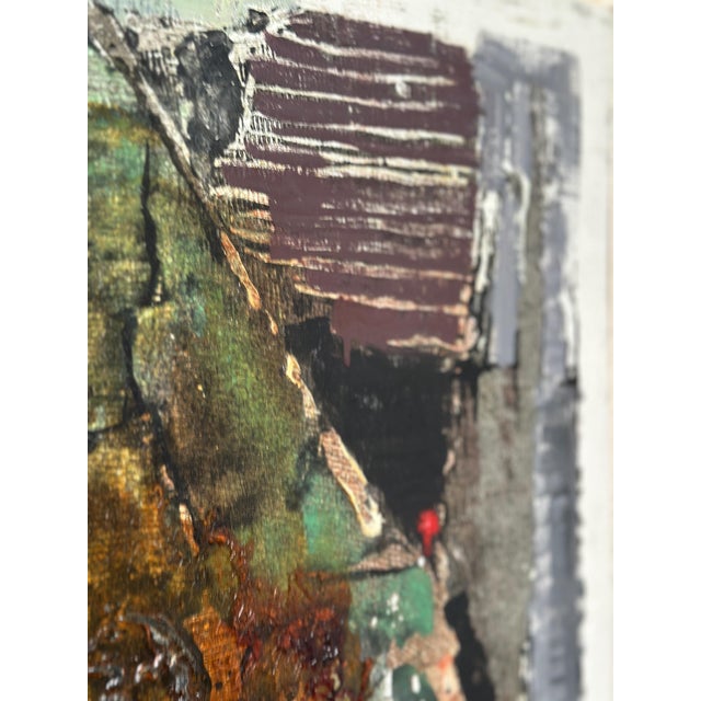 Original Swedish Oil on Panel – “Abstract Composition” by Erik Emanuelsson – Dated 1964 – Vintage & Framed – 48 × 58 cm...