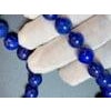 Vintage Lapis Lazuli Single Strand Necklace with 14 Karat Yellow Gold Lobster For Sale - Image 16 of 18