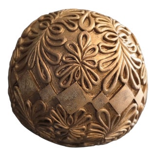 Vintage Colossal Department Store 2 Ft Gold Ornament For Sale