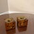 Vintage 1970s Mid-Century Modern Inlayed Wood and Brass Candlestick Holders- a Pair For Sale - Image 4 of 8