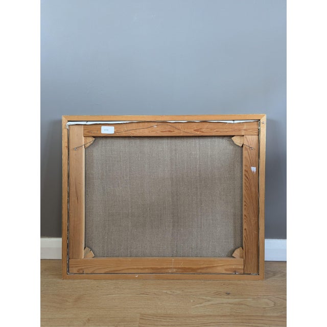 1977 Vintage 'Modernist Forest' Original Landscape Oil Painting by Swedish Artist Ture Fabiansson (1910-1994), Framed For Sale - Image 11 of 11