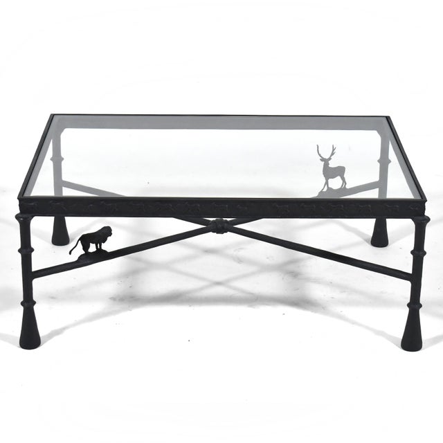 Modern Tom Corbin Bronze Coffee Table in the Manner of Giacometti For Sale - Image 3 of 12