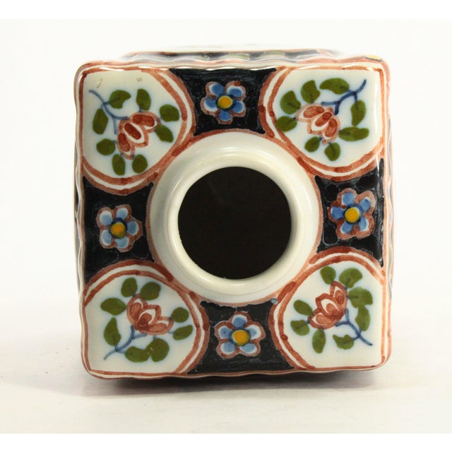 Makkum Tichelaar Dutch Faience Chinoiserie Tea Caddy, Marked For Sale - Image 12 of 18