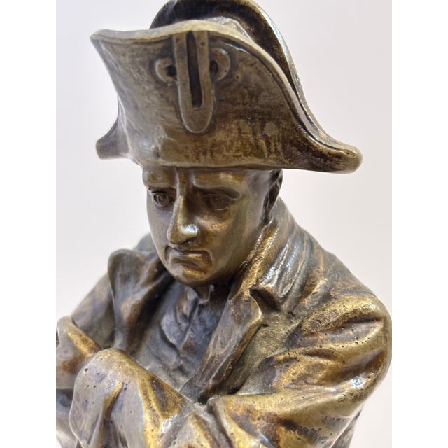 Bronze Fine 19th Century Bronze Figure of Napoleon Signed O. Hertel For Sale - Image 8 of 13