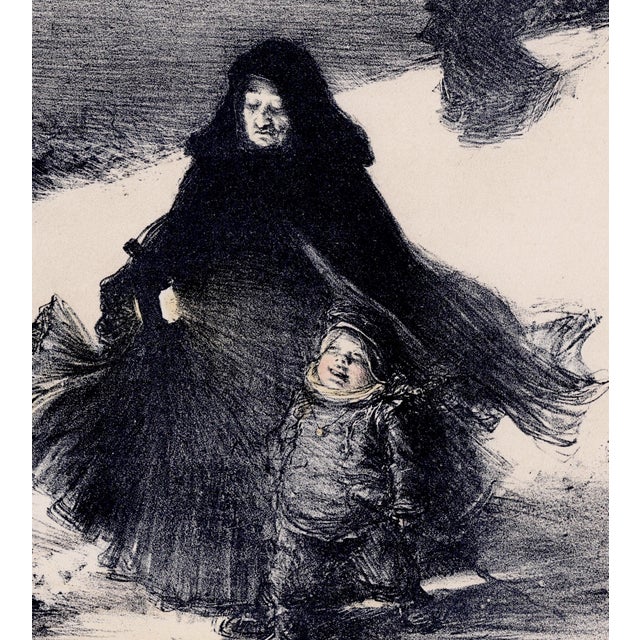Charles Lucien Léandre, Noel, 1897, Lithograph on Paper For Sale - Image 3 of 10