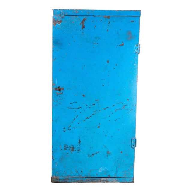 Vintage Industrial Metal Storage Cabinet, 1950s For Sale