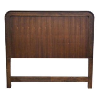 Drexel Heritage Glen Cove Collection Solid Walnut Contemporary Modern Rustic Queen Size Headboard 260-312-888 For Sale