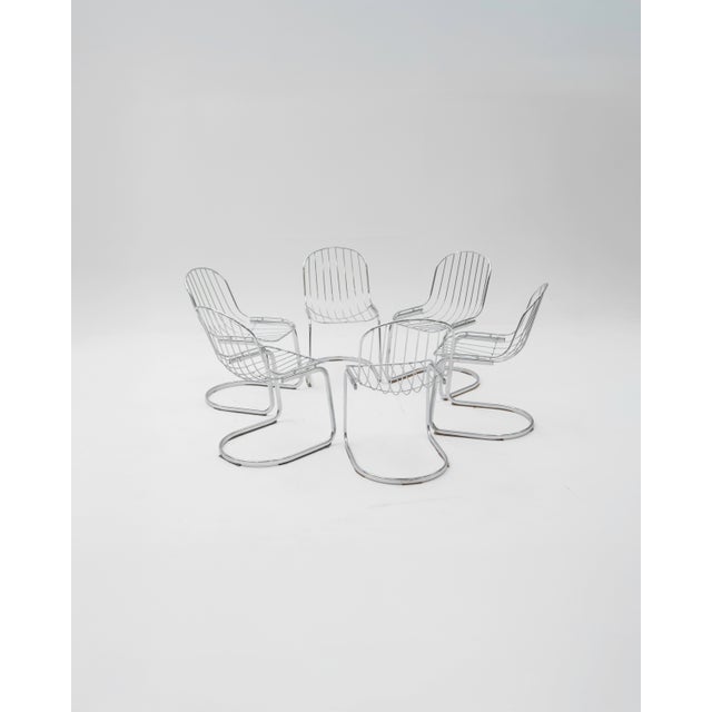 Tubular Chairs by Gastone Rinaldi, 1970s, Set of 6 For Sale - Image 10 of 10