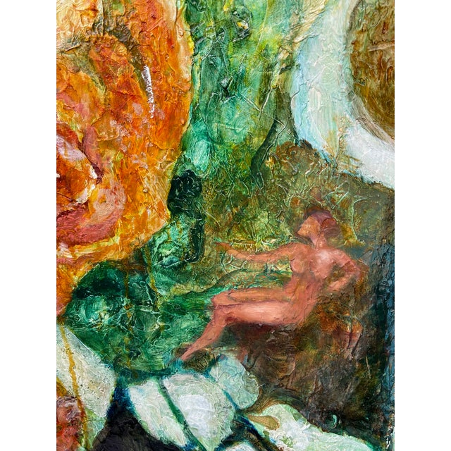 2000 - 2009 " Garden Nymphs" Original Oil Painting by Sonia Gold For Sale - Image 5 of 15