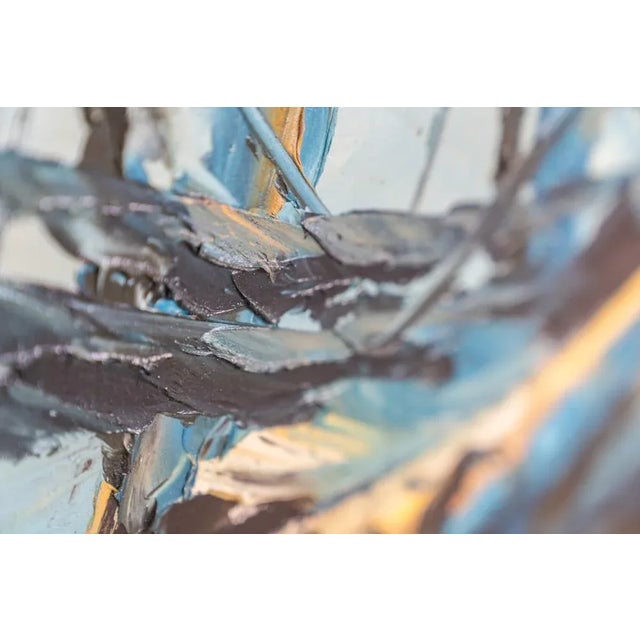 Boats on Water, 2000s, Canvas Painting For Sale - Image 4 of 11