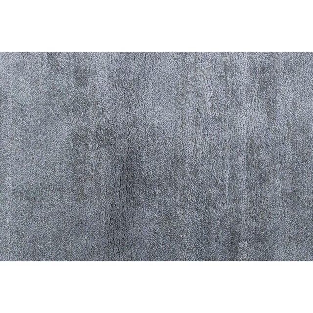 Monochrome Steel Gray Modern Wool Rug by Doris Leslie Blau Size: 12'10" × 19'0" (391 × 579 cm) This modern solid rug is...