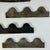 American Set of 4 Vintage Architectural Salvaged Wood Wall Elements With Waves Design For Sale - Image 3 of 10