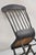 Antique Colonial Stencil Back Black Painted Plank Bottom Rocker Rocking Chair For Sale - Image 10 of 12