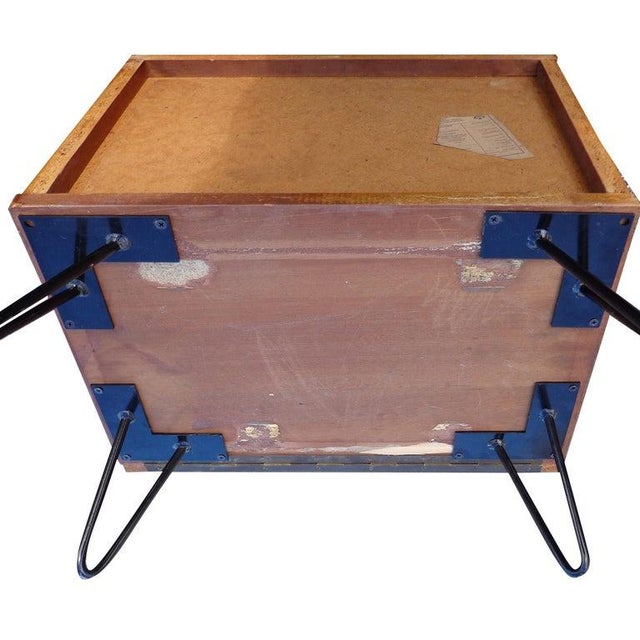 Metal 1950s Mid-Century Nightstands - a Pair For Sale - Image 7 of 9