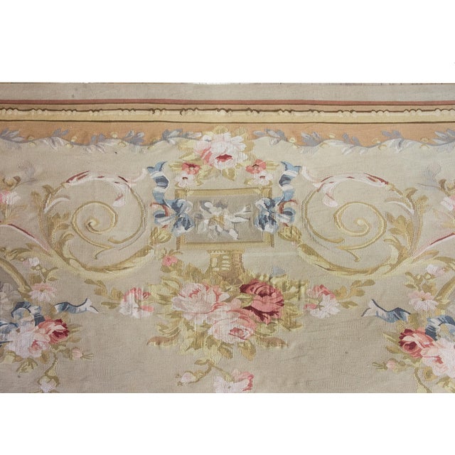 Late 20th Century Indian Aubusson Rug For Sale - Image 11 of 15