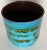 Large Blue Turquoise Flower Pot attributed to Aldo Londi for Bitossi, 1960s For Sale - Image 10 of 12