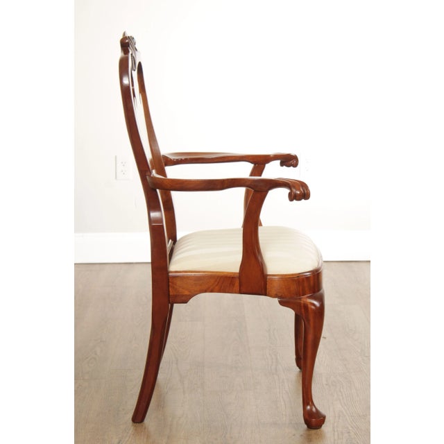 Wood Early 21st Century Stickley Queen Anne Style Mahogany Dining Chairs - Set of 6 For Sale - Image 7 of 12