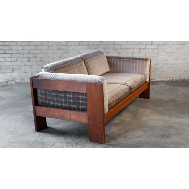 Brown Vintage Tobia Scarpa for Knoll 'Bastiano' Attributed Sofa For Sale - Image 8 of 18