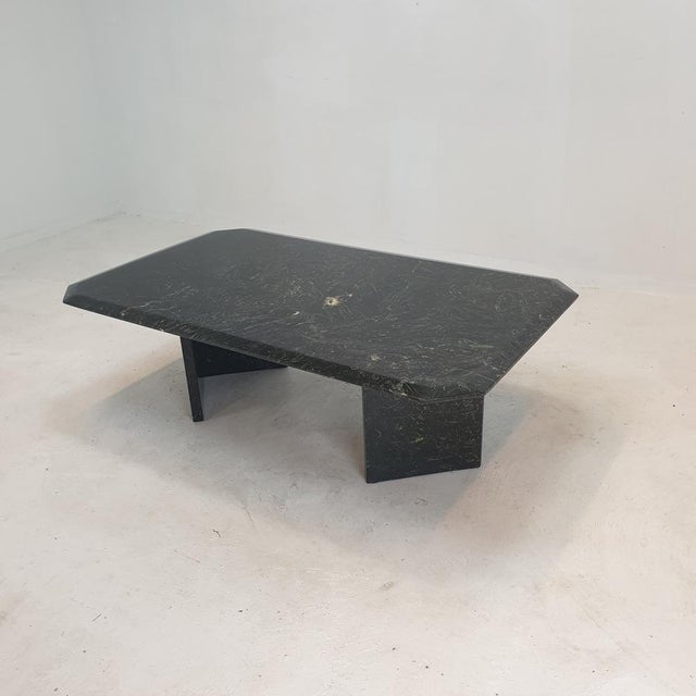 Black Italian Marble Coffee Table, 1970s For Sale - Image 8 of 18