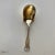 Antique ornait silver plated with gold finish shovel sugar spoon 5.75"L , Makers mark reads " Gorham Hallmark Anchor...