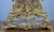 Gold Vintage French Rococo Louis XV Style Revival Gilt Metal Mantel Clock For Sale - Image 8 of 14