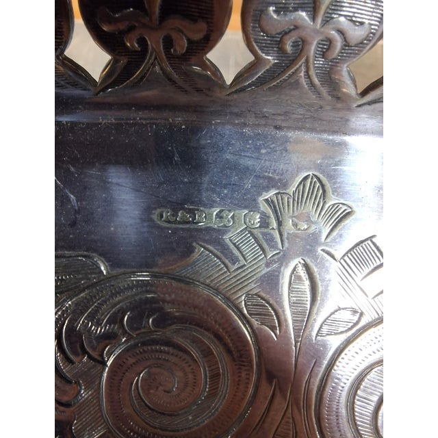 Reed & Barton Large Silver Plated Serving Platter/Tray For Sale - Image 11 of 12