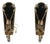 Pair of Neoclassical Mirrored Electrified Wall Sconces For Sale
