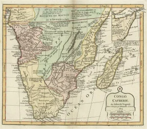 Antique Map of the Southern Part of Africa, 1806