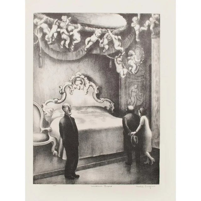 1939 After Mable Dwight "Museum Guard", First Edition Period Offset Lithograph For Sale - Image 10 of 12