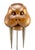 A rare and striking sculptural piece from Sarreid Ltd. - made in Korea. Hand-carved from solid beechwood, the face is...