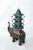 Early 20th Century Dark Green Elephant Carrying Pagoda Sculpture For Sale - Image 5 of 10