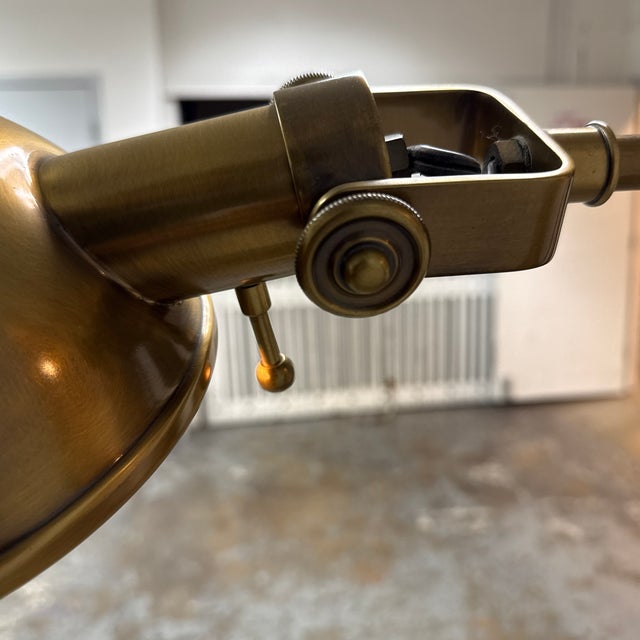 Brass Pottery Barn Pharmacy Task Floor Lamp For Sale - Image 8 of 12