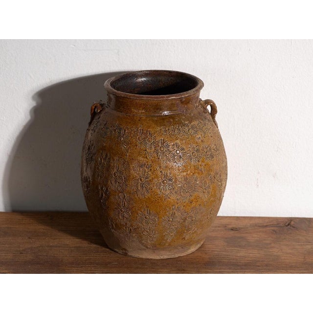 Antique Chinese Glazed Stoneware Vase, China, 1900 For Sale - Image 6 of 8