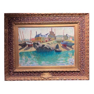 Jean Puy, The Passage to Concarneau Brittany France, 1945, Oil on Canvas, Framed For Sale