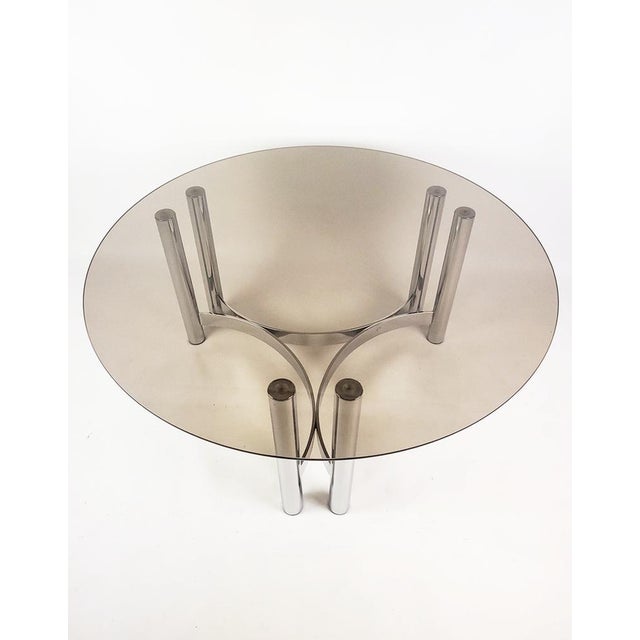 1970s Vintage Coffee Table with Smoked Glass Top, 1970s For Sale - Image 5 of 18