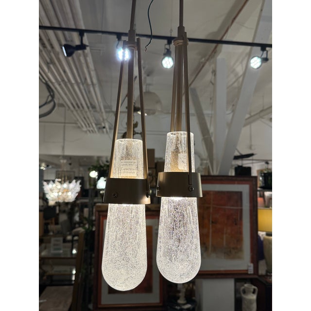 2010s Hubbardton Forge Link Blown Glass Low Voltage Sconces, Pair For Sale - Image 5 of 13
