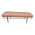 1950s Harvey Probber Brass & Leather Bench For Sale