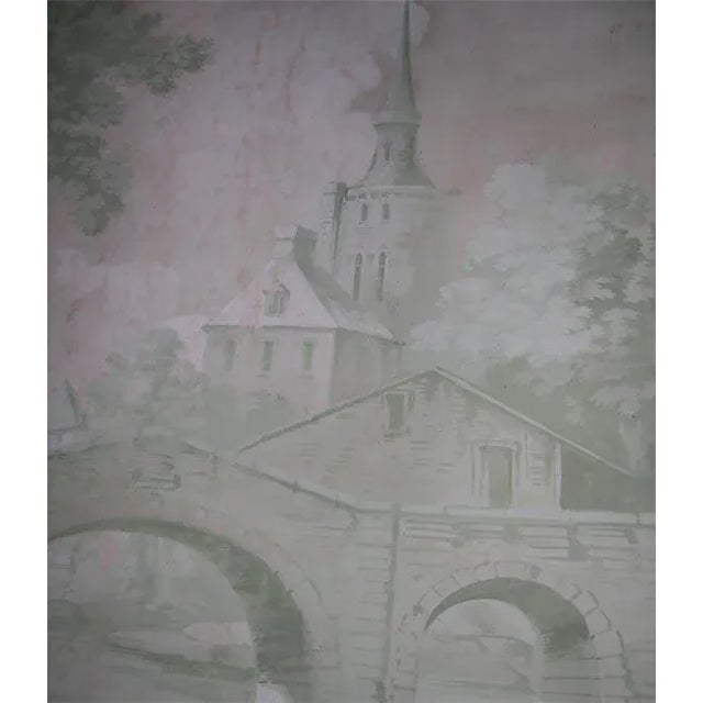 Late 18th Century Vintage Chateau Oil Painting For Sale - Image 4 of 8