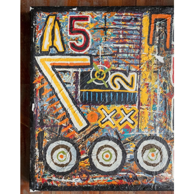 We are selling this mid-century modern style modern Contemporary art piece. This piece appears to be heavily influenced by...